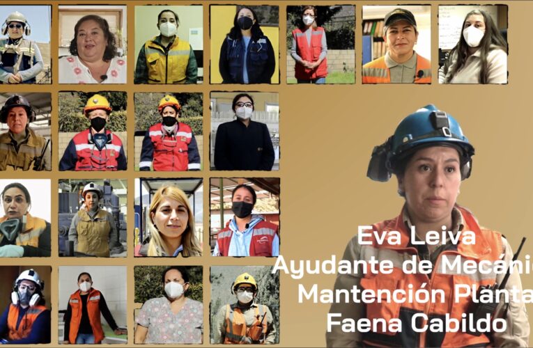 Talento de Mujer Minera: Eva Leiva, Ayudante de Mecánica en Taller Mantenimiento Planta Cabildo