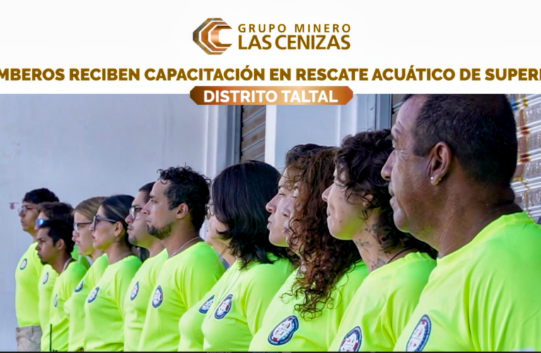 Cenizas Taltal contribuye a la formación del equipo de rescate marítimo del Cuerpo de Bomberos
