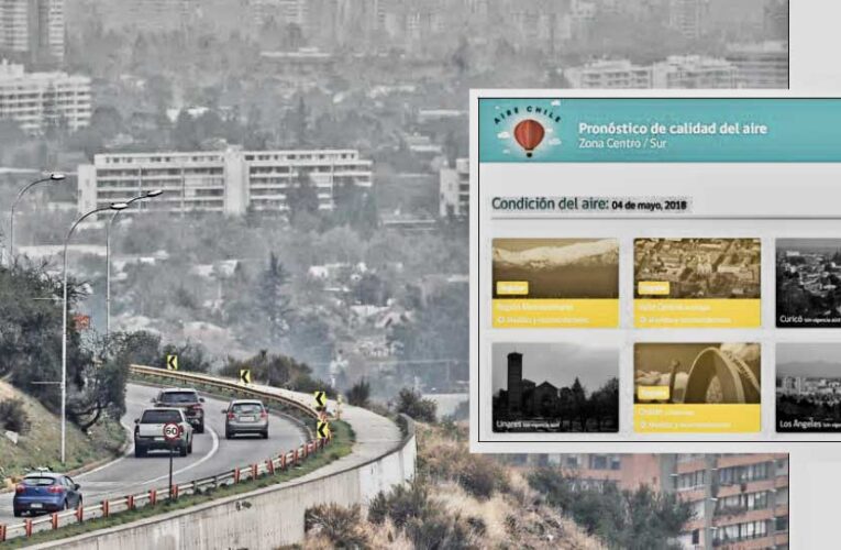 Nueva plataforma de Medio Ambiente permite ver la calidad del aire en 11 puntos del país