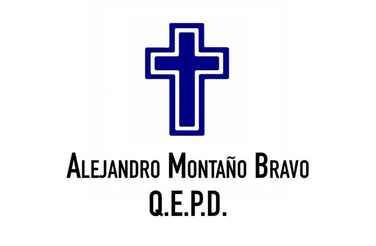 Comunica fallecimiento de don Alejandro Montaño Bravo. Q.E.P.D