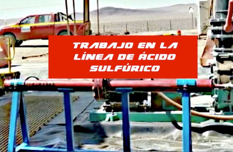 Trabajo en la línea de Ácido Sulfúrico