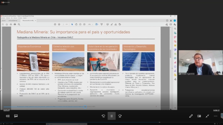 Gerente General GMLC expone en la Comisión de Minería y Energía del Senado