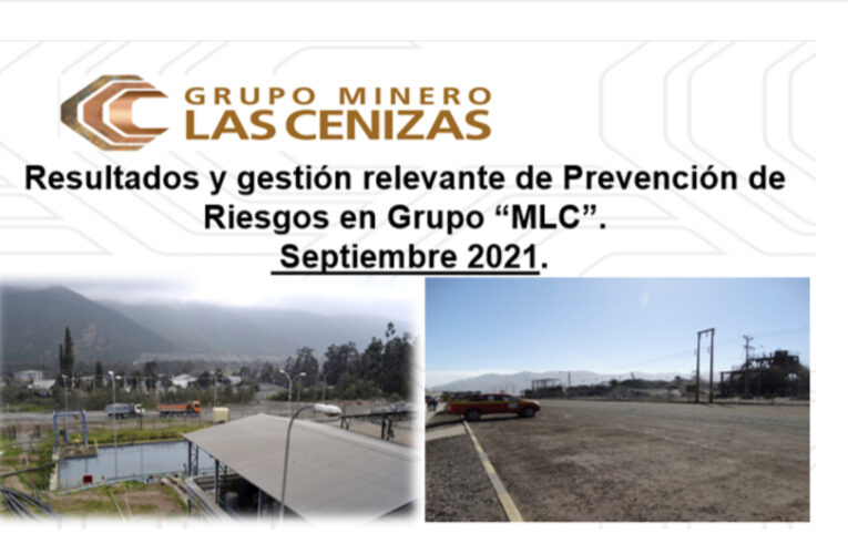 Informe Resultados y Gestión más Relevantes en Materias de Seguridad y Salud Ocupacional Septiembre 2021