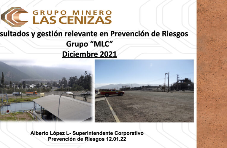 Resultados y Gestión Relevante en Prevención de Riesgos Grupo MLC Diciembre 2021