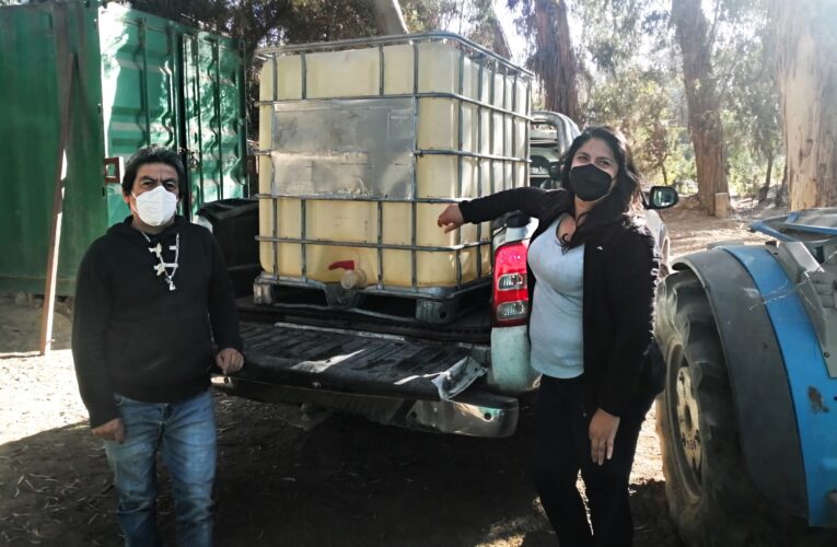 Junta de Vecinos Cerro Negro recibe estanque para regar y recuperar espacios comunitarios