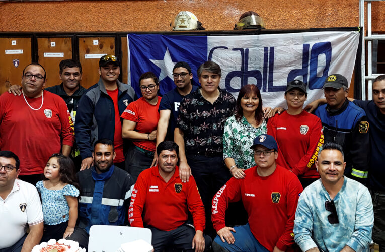 Trabajador bombero de empresa colaboradora combatió incendios en el sur de Chile