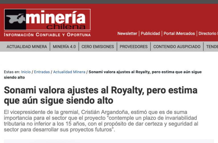 Se dijo desde la SONAMI esta semana