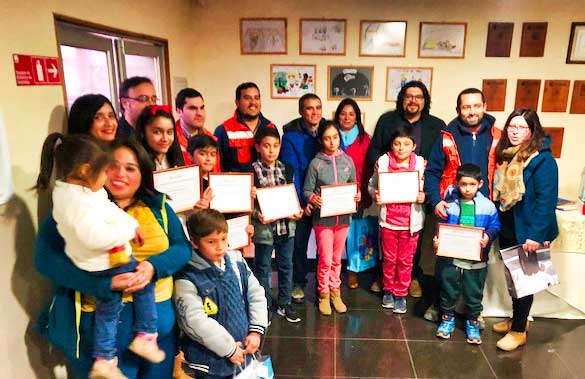 Premiación Concurso de Pintura para Hijos de Trabajadores de Minera Las Cenizas Faena Cabildo