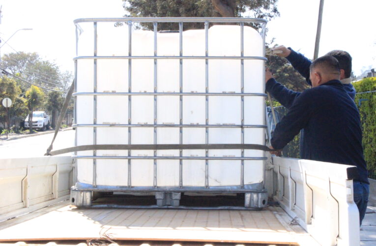 Faena Cabildo entrega contenedor para recuperar aguas grises