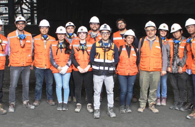 Estudiantes de Ingenería Civíl Metalúrgica de la UTFSM visitaron Faena Cabildo